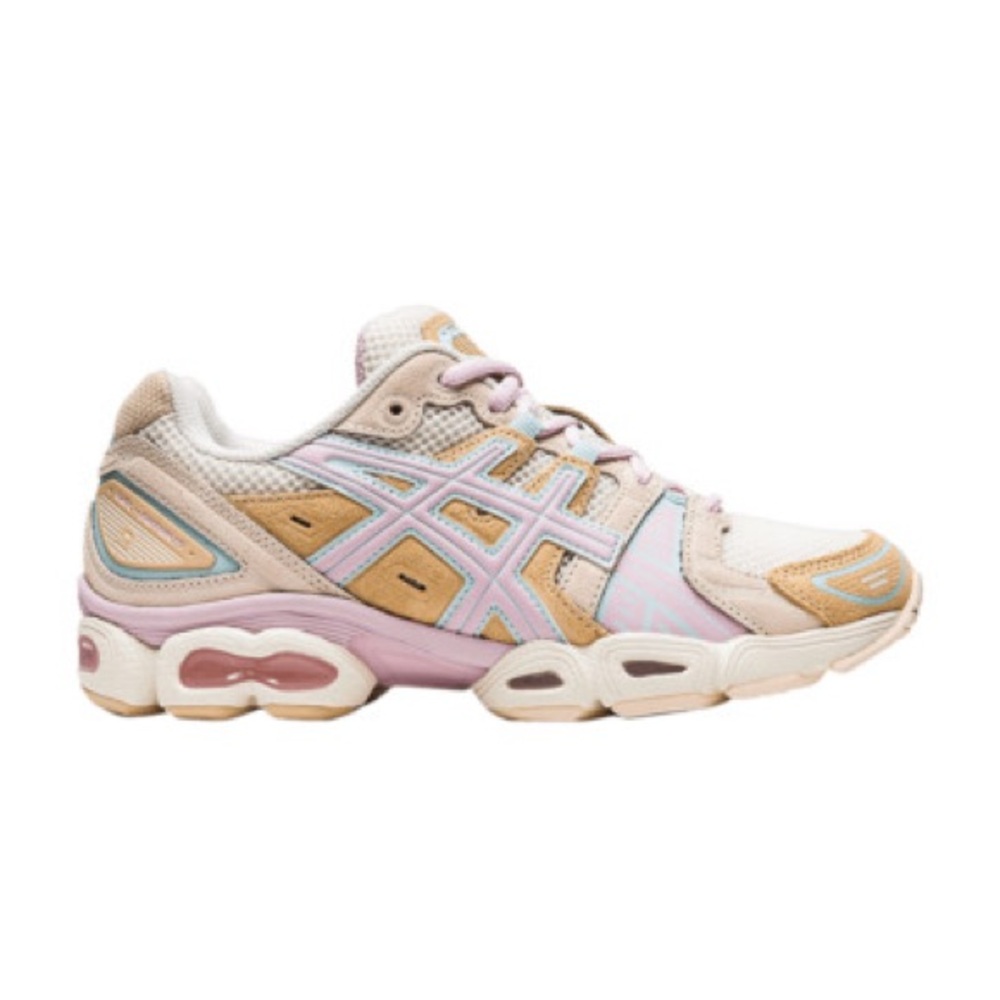Asics Women's Gel Nimbus Sneakers in Pink and Tan